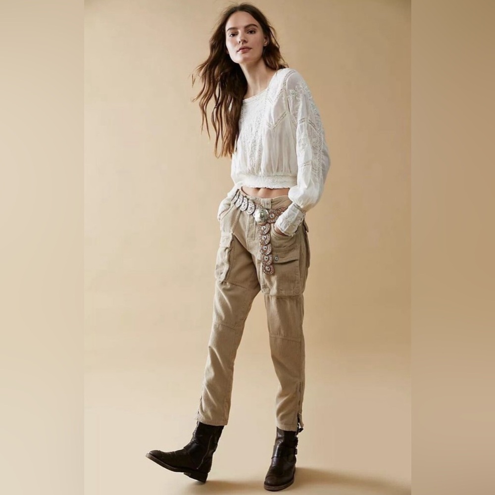 NWT Free People x We The Free London Calling Slouchy Cord Pants